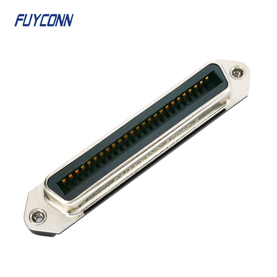 프레스 핀 접점이 있는 PCB 64 50 핀 무납땜 Centronics 커넥터