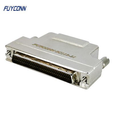 금속 두건을 가진 50Pin SCSI 연결관 남성 솔더 컵 MDR 연결관