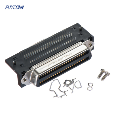 Amphenol 100 핀 암 PCB 직각 Centronics 커넥터