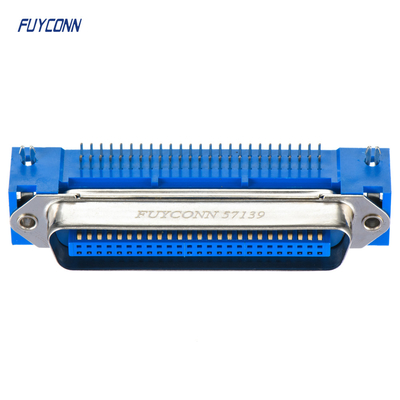수 PCB 직각 2.16mm 피치 Centronics 커넥터