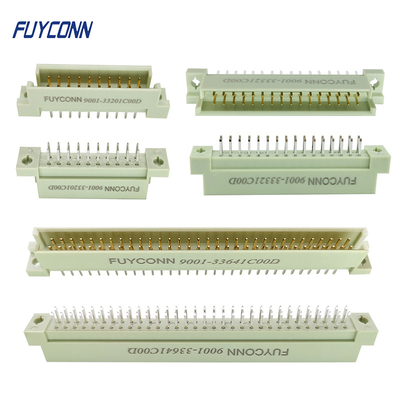 수직 DIN41612 연결기 말레 곧PCB 2 열 유럽 41612 연결기