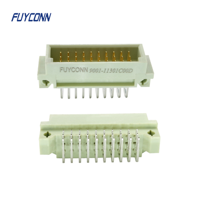 DIN 41612 3 열 유로 카드 연결기 남자 90 급 R/A 보드 잠금장치 PCB