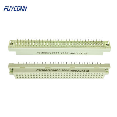 여성 396 DIN41612 연결기 96 핀 곧은 PCB 유로 카드 회색