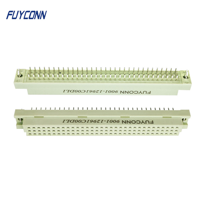여성 396 DIN41612 연결기 96 핀 곧은 PCB 유로 카드 회색